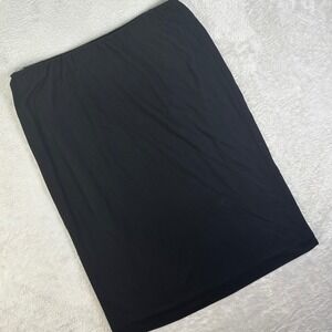 Velvet Women's‎ Black Pencil Skirt Micromodal Made in USA Size L Stretch Chic